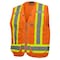 Pioneer Woven 150D Surveyor Vest, Orange, Medium V1010151U-M - alternate 1
